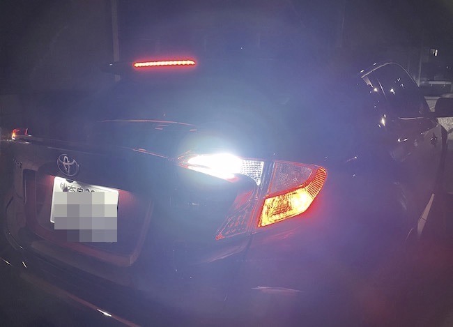 トヨタ C-HR（スタンダードタイプ）バックランプ専用LED／CSP1919・1000LM／ZYX10／NGX50