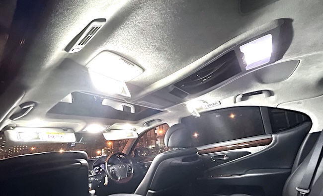 送料無料/LEDルームランプフルセット/白/レクサスLS460中期/VCL