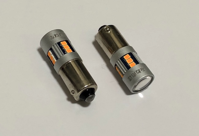 BAY9S(H21W) 120°ピン角違い／Power 2016LED(15pcs) 400LM