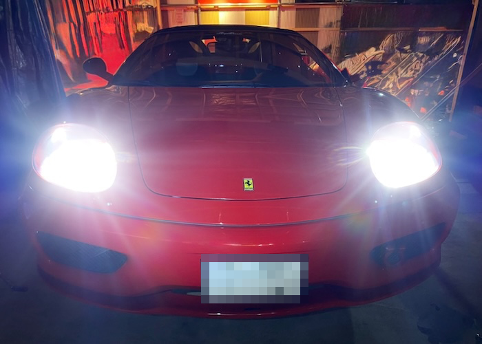 フェラーリ　F360　モデナ　ヘッドライト左右セット Ferrari 360modena：HID/LEDライト通販専門店｜みね商店