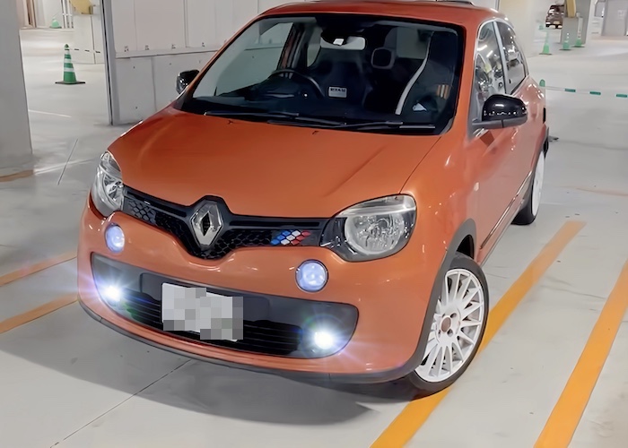 RENAULT TWINGO／LEDフォグランプ／POWER COB LED／クローム加工