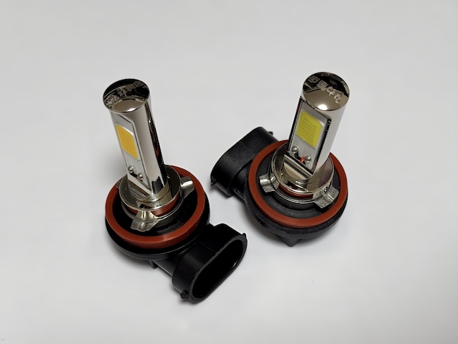 RENAULT TWINGO／LEDフォグランプ／POWER COB LED／クローム加工